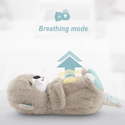 Baby Breathing Bear: Soothing Plush Toy with Music and Light for Sleep