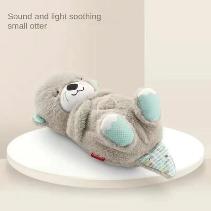 Baby Breathing Bear: Soothing Plush Toy with Music and Light for Sleep