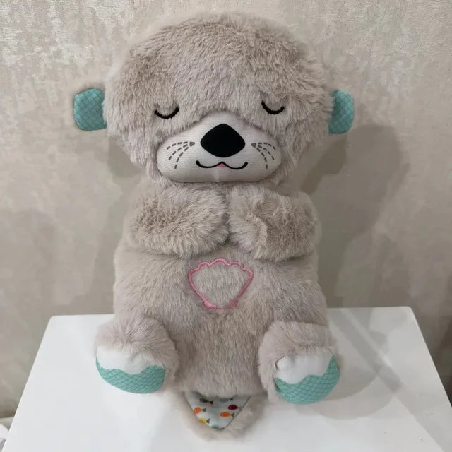 Baby Breathing Bear: Soothing Plush Toy with Music and Light for Sleep