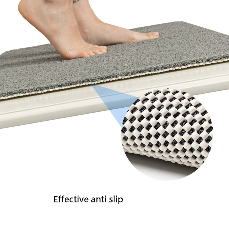 Non-slip PVC Bath Mat: Absorbent, Comfortable, Mildew Proof