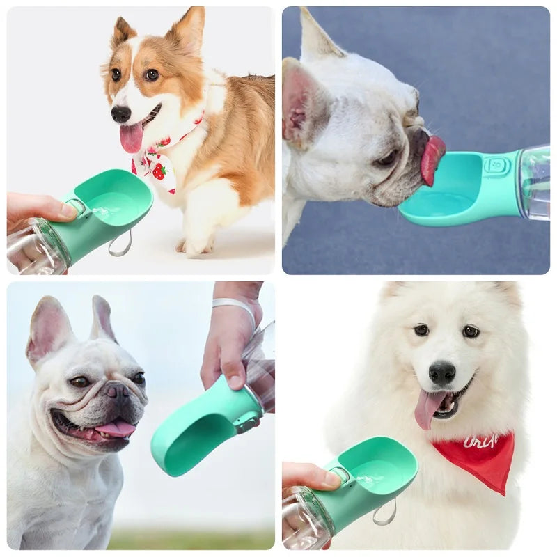 Portable Dog Water Bottle with Drinking Bowl