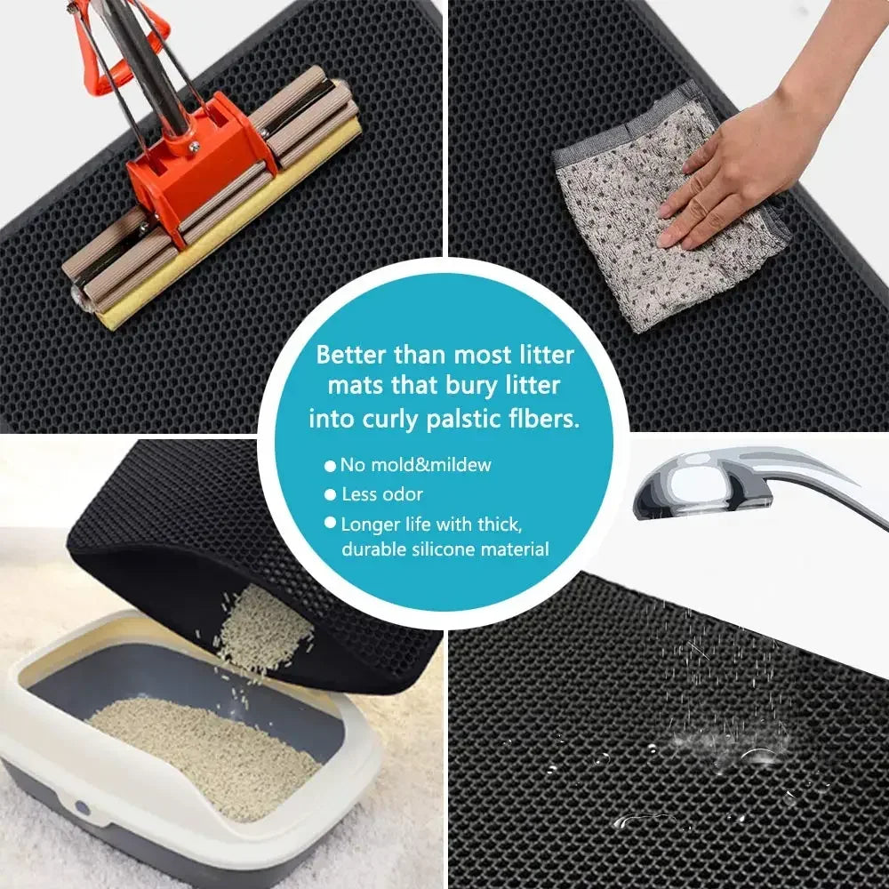 Waterproof Double-Layer Cat Litter Mat