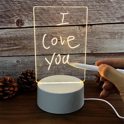 Creative LED Lamp Message Board