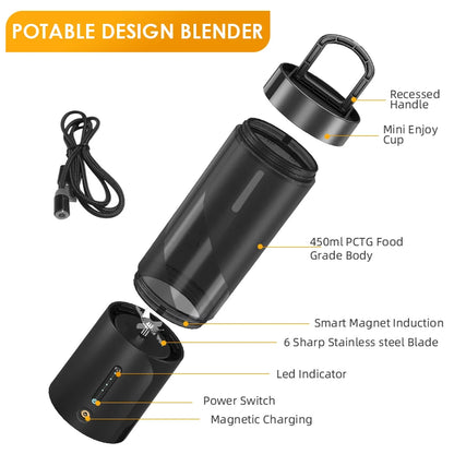 Compact Electric Blender for Smoothies and Juices