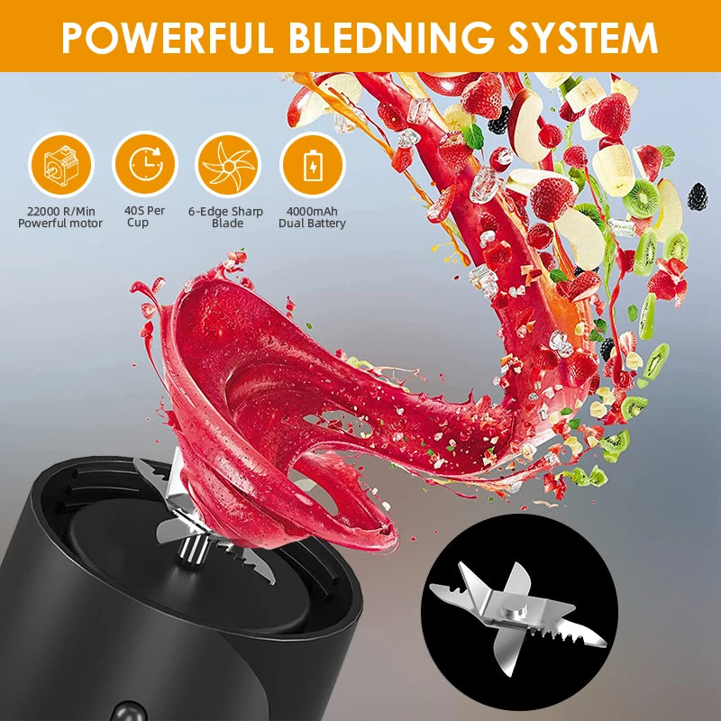 Compact Electric Blender for Smoothies and Juices