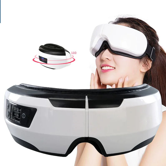 Stress-Relief Eye Massager: Wireless Vibration, Air Pressure, and Heating