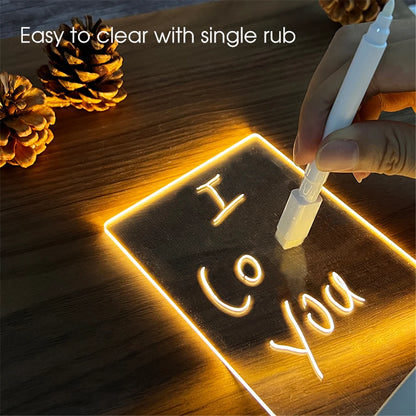 Creative LED Lamp Message Board