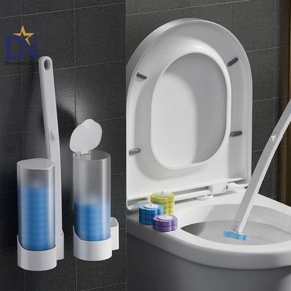 Disposable Toilet Brush Wall-mounted Toilet Cleaner Replacement Head Cleaning Tool Accessories